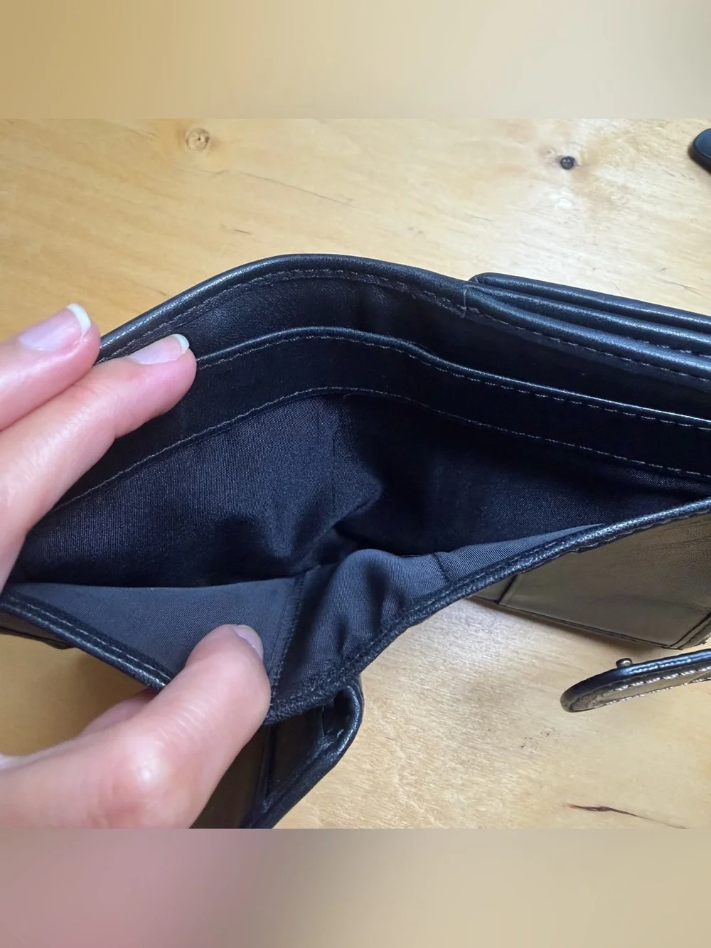 Coach compact bifold